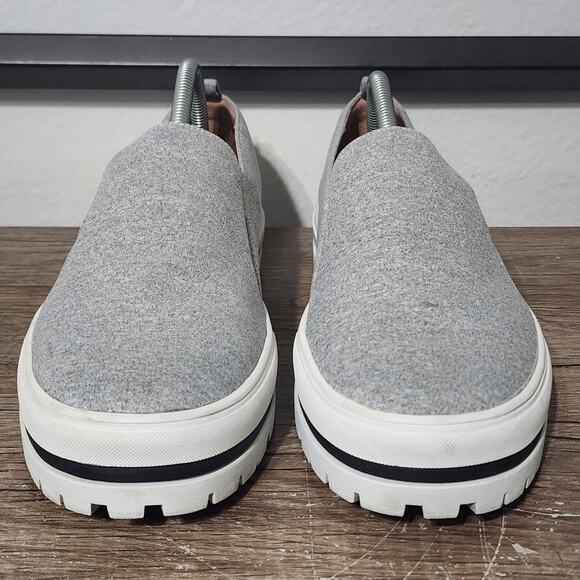 Nordstrom Halogen Teagen Women's Platform Loafers Slip-On Shoes Size 11 Gray - Picture 2 of 9